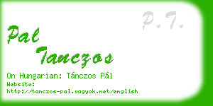 pal tanczos business card